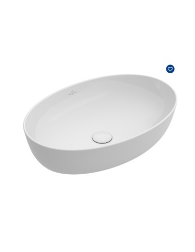 Villeroy&Boch  Artis Lavabo Da Appoggio Ovale In Bianco Alpin Ceramic Plus