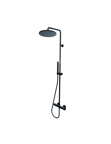 Bossini Black & White Cosmo Shower Column Including Brass Shower Pipe