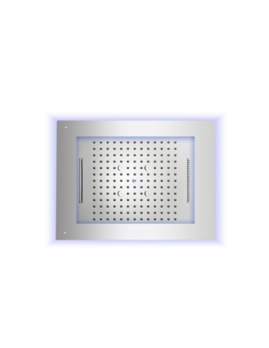 Bossini Frame Rgb Cromotherapy Soffione Doccia A Cascata Con Luci Led Rgb