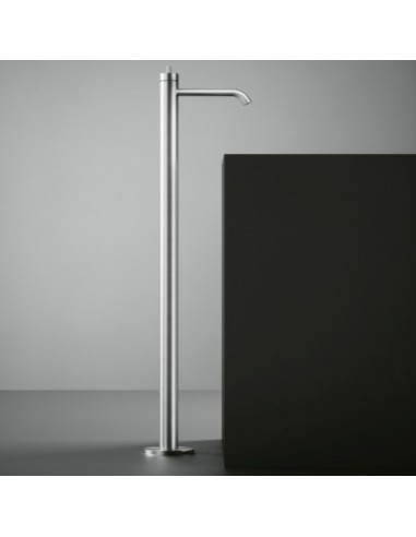 Quadro Design Q Floormounted Satin Stainless Steel Washbasin Mixer