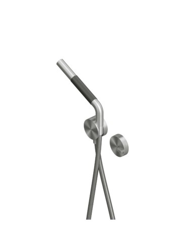 Quadro Design Q Satin Stainless Steel Bath Shower Mixer With Handshower