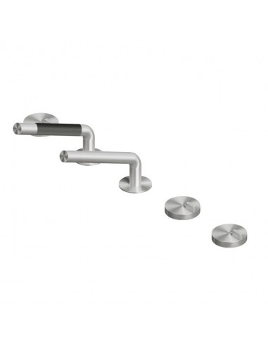 Quadro Design Q Deck Mounted Satin Stainless Steel Bathtub Mixer