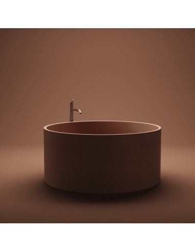 Agape Design In-Out Round Concrete Bathtub Ø 130 Cm