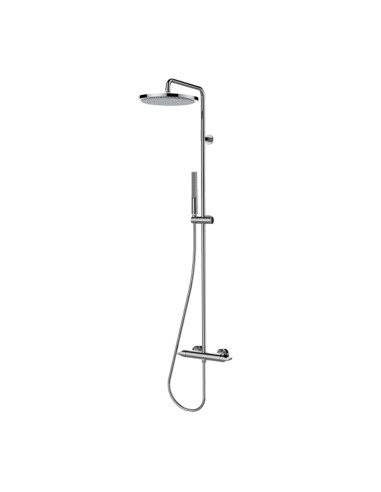 Bossini Apice Brass Column Shower With  External Single-Lever Mixer And Diverter