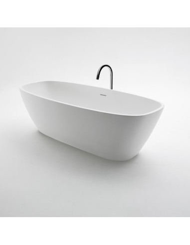 Agape Design Normal Freestanding Oval Bathtub In White Cristalplant