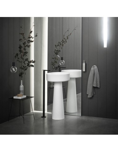 Agape Design  Bjhon 1 Lavabo A Colonna  Predisposto Per Scarico A  Pavimento