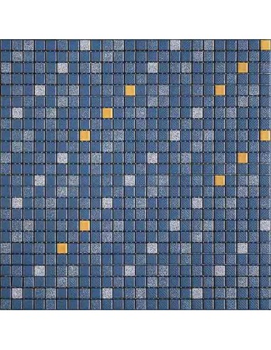 Appiani Denim Decori Striato1 Mosaico In Ceramica 12x12 Mm