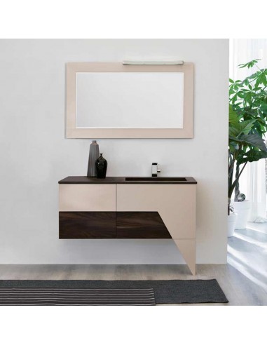 Bmt Tekno Bathroom Furniture With Integrated Washbasin And Mirror