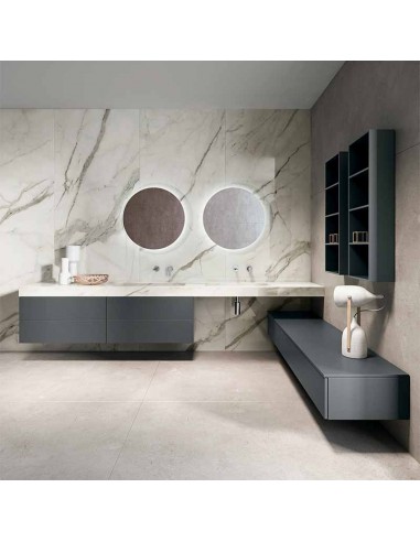 Bmt Blues Mobile Bagno Completo Di Top Lavabo E Specchiera