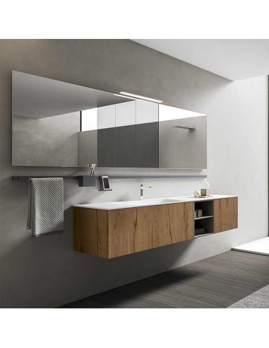 Bmt XFly Mobile Bagno Con Cassa E Frontali In Rovere Nodato Noce