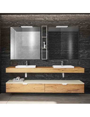 Bmt Blues 4 Bathroom Furniture And Top With Recessed Washbasins