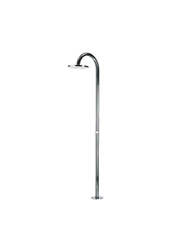 Bossini Oki Pool Outdoor Stainless Steel Column Shower With Showerhead