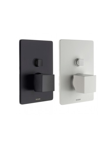 Bossini Black & White Cube Miscelatore Monocomando Doccia A 2 Vie