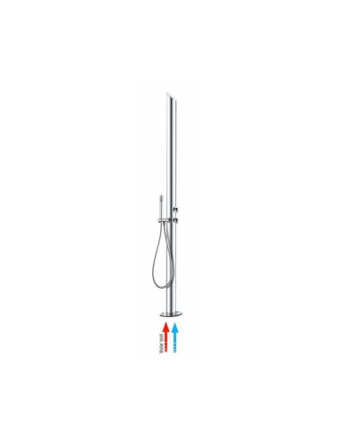 Bossini Aquabambu Pool Outdoor Stainless Steel Column Shower