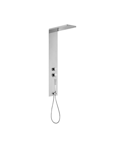 Bossini Manhattan Stainless Steel Shower Panel With 3 Ways Single Lever Mixer