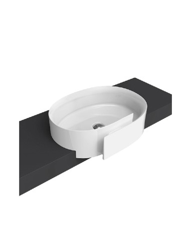 Ceramica Flaminia Roll 56S Semi Inset Washbasin Without Overflow