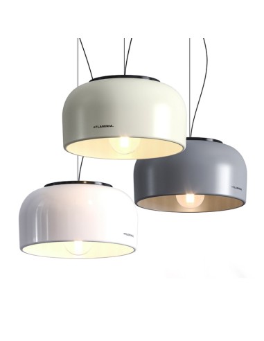 Ceramica Flaminia Saltodacqua Suspended Luminaire With Diffuser In Ceramic