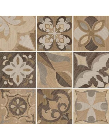 Ceramica Sant'Agostino Intarsi Classic Mix Piastrelle In Gres Porcellanato Rettificato 20x20 Cm