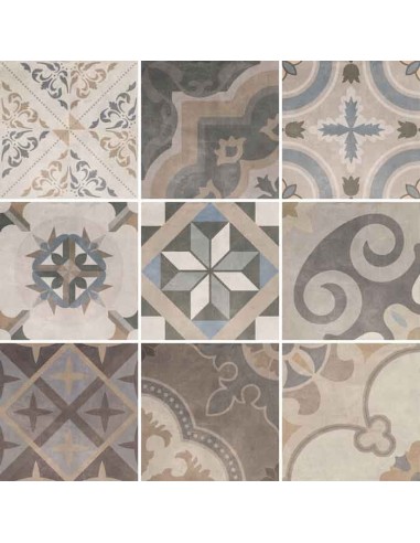 Ceramica Sant'Agostino Patchwork Classic Mix Porcelain Stoneware Tiles 20x20 Cm