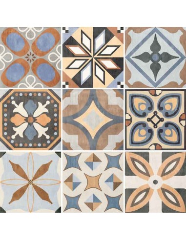 Ceramica Sant'Agostino Patchwork Colors Mix Porcelain Stoneware Tiles 20x20 Cm