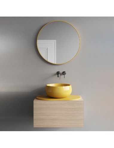 Ceramica Cielo Delfo 76 Lavabo Con Mobile Sospeso