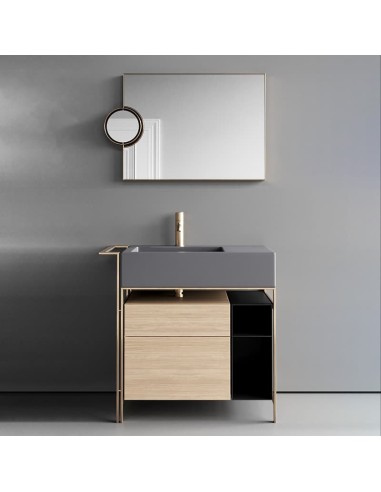 Ceramica Cielo I Narcisi Mini Washbasin With Structure And Drawer Storage