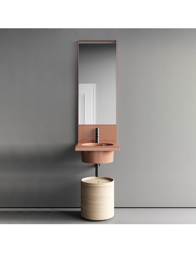 Ceramica Cielo Elle Tondo Lavabo Sospeso Con Specchio