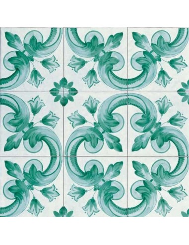 Cevi Ceramica Vietrese Green Decor 1 Sqm Tiles 20x20 Cm