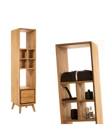 Cipì Padat High Cabinet In Reclamed Natural Teak Wood