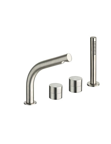 Cristina Rubinetterie Sx Deck Mounted Stainless Steel Bath Mixer