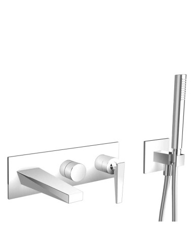 Cristina Rubinetterie Fractal Wall Mounted Bathtub Mixer