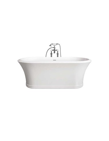 Devon & Devon Kalos Floorstanding Matt White Tec Bathtub