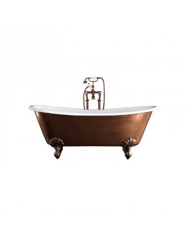 Devon & Devon Admiral Copper Effect Floorstanding Cast Iron Bathtub