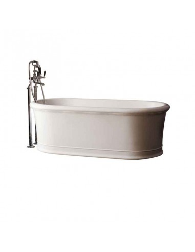 Devon & Devon Celine Floorstanding Matt White Tec Bathtub