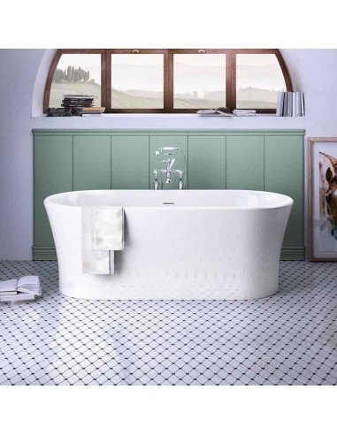 Devon & Devon Fusion Floorstanding White Tec Bathtub