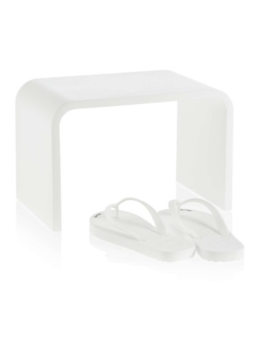 Decor Walther Stone Matt White Shower Stool