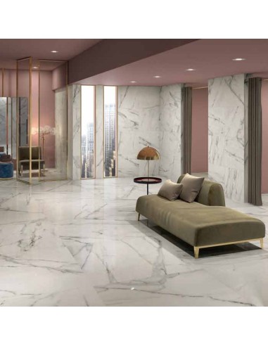 Marca Corona Motif Extra Calacatta Silver Tiles