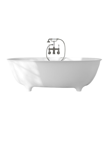 Devon & Devon Dove Floorstanding White Tec Plus Bathtub