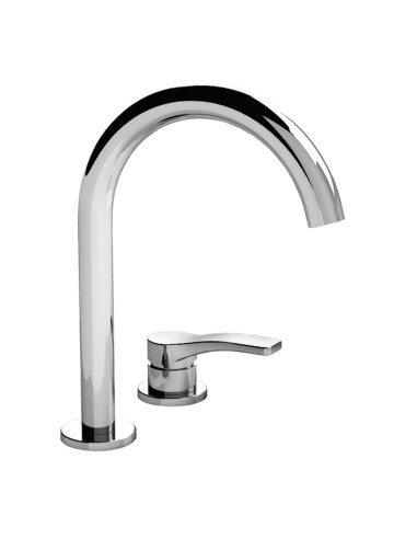 Fantini Aboutwater Al/23 Miscelatore Lavabo 2 Fori Senza Scarico