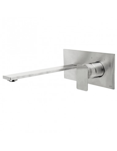 Fir Italia Playsteel 58 Wall Mounted Stainless Steel Washbasin Mixer