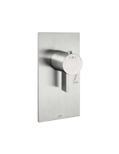 Fir Italia Lifesteel 59 Wall Mounted Stainless Steel Thermostatic Shower Mixer