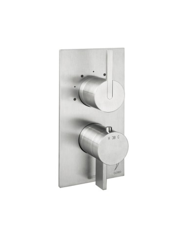 Fir Italia Lifesteel 59 Wall Mounted Stainless Steel Built In Shower Mixer