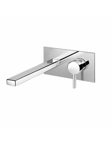 Fir Italia Kley 68 Chromed Wall Mounted Washbasin Mixer With Plate