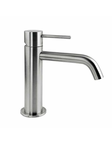 Fir Italia CleoSteel 48 Stainless Steel Single Lever Washbasin Mixer