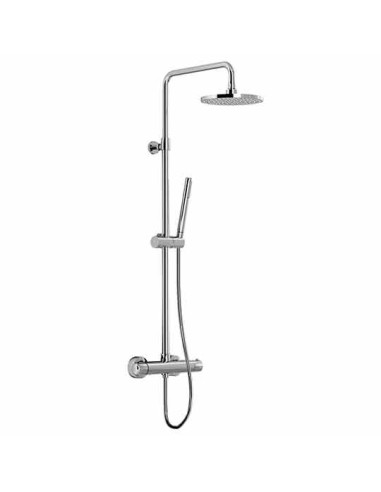 Fir Italia Chromed Telescopic Shower Bar With Shower Head