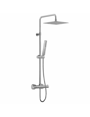 Fir Italia Chromed Telescopic Shower Bar With Shower Head