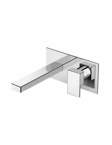 Fir Italia Playone 90 Wall Mounted Chromed Washbasin Mixer With Plate