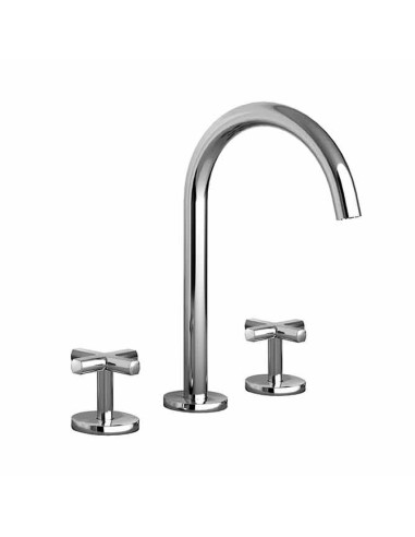 Fir Italia Eveleen 39 Chromed 3 Holes Washbasin Mixer