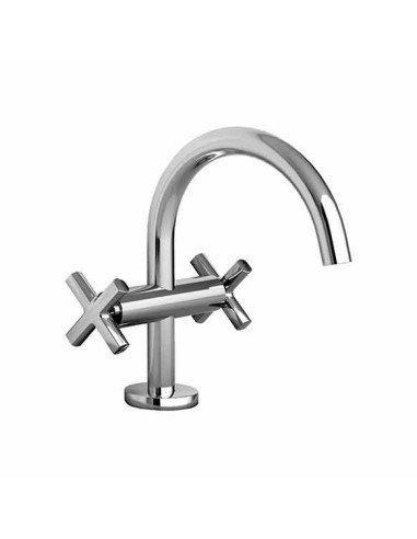 Fir Italia Eveleen 39 Chromed Single Hole Washbasin Mixer