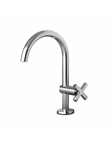 Fir Italia Eveleen 39 Chromed Single Hole Washbasin Mixer